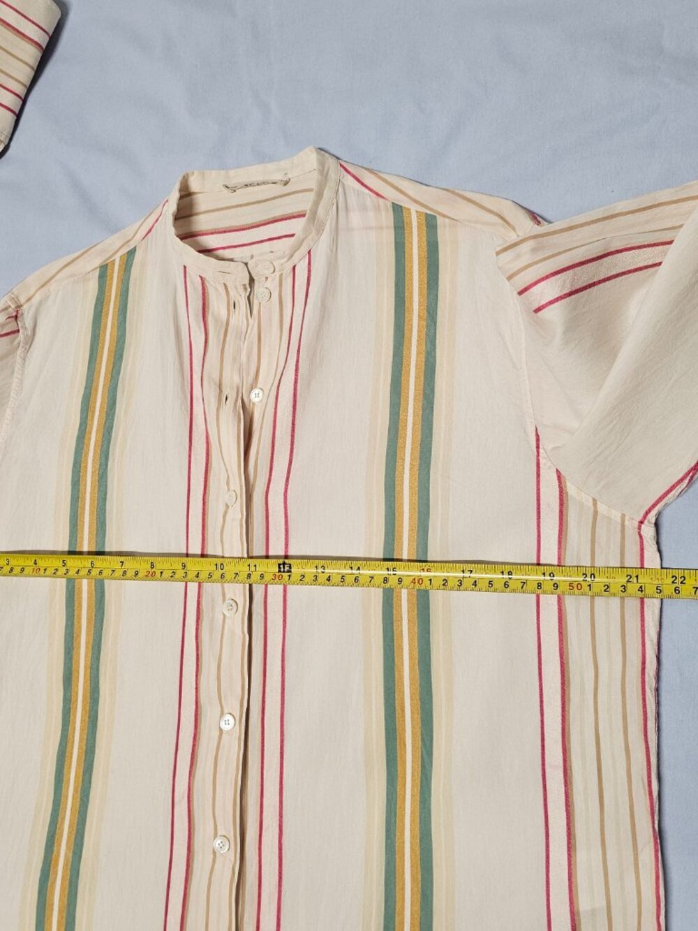 CELINE Button Up Women Size 36 Striped Cotton blend - Picture 11 of 16